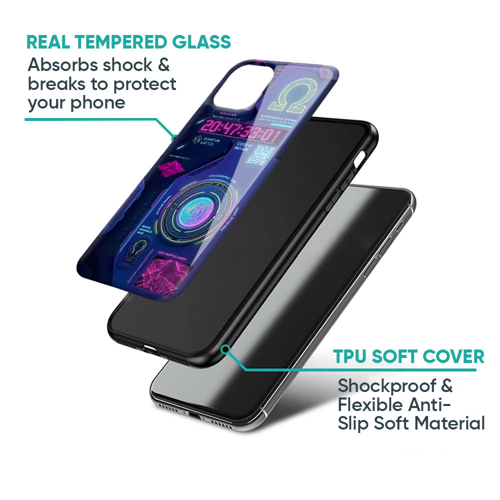 Neon Pulse Glass Case - Glass Back Cover for Phone (View 4)