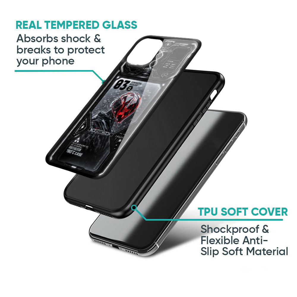 Cyborg Knight Glass Case - Glass Back Cover for Phone (View 4)