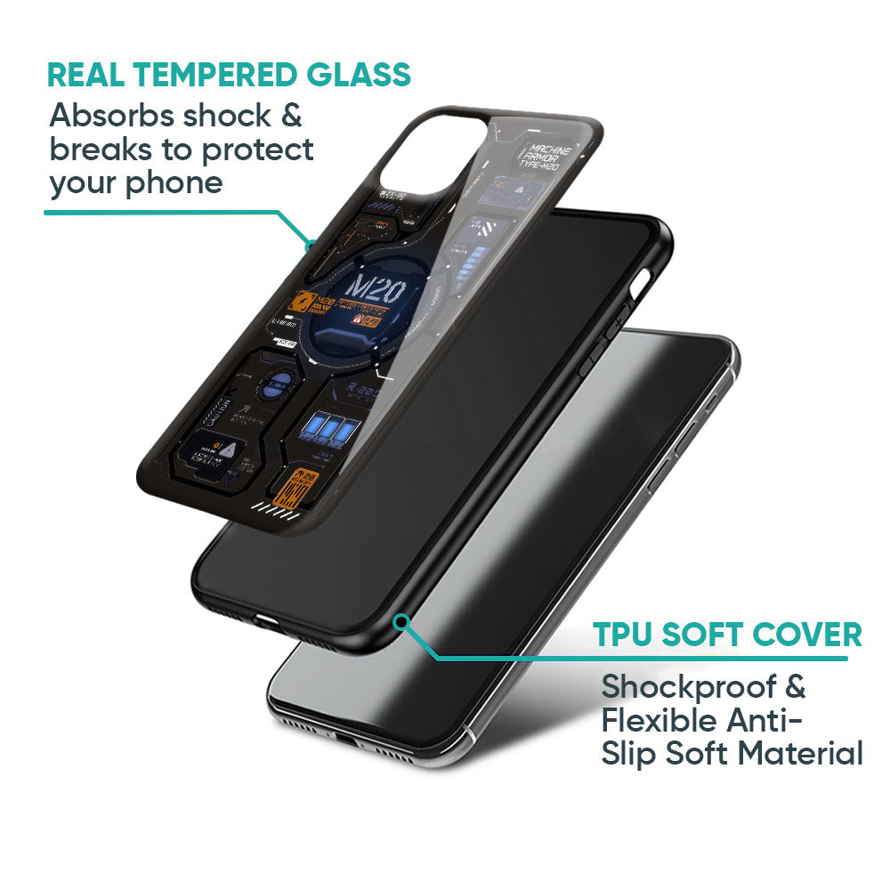 Cyber Spark Glass Case - Glass Back Cover for Phone (View 4)