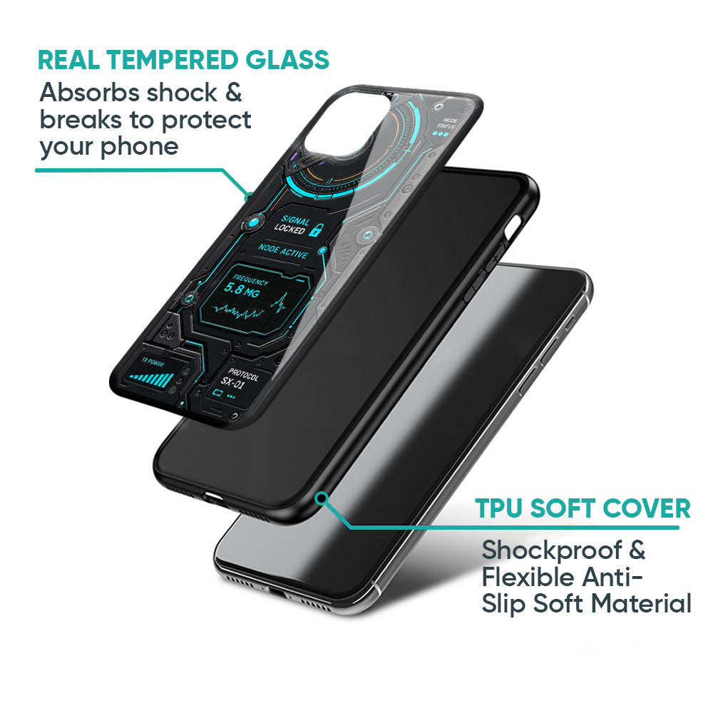 Sonic Blue Glass Case - Glass Back Cover for Phone (View 4)
