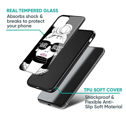 Girl Boss Glass Case For Samsung Galaxy M56 5G