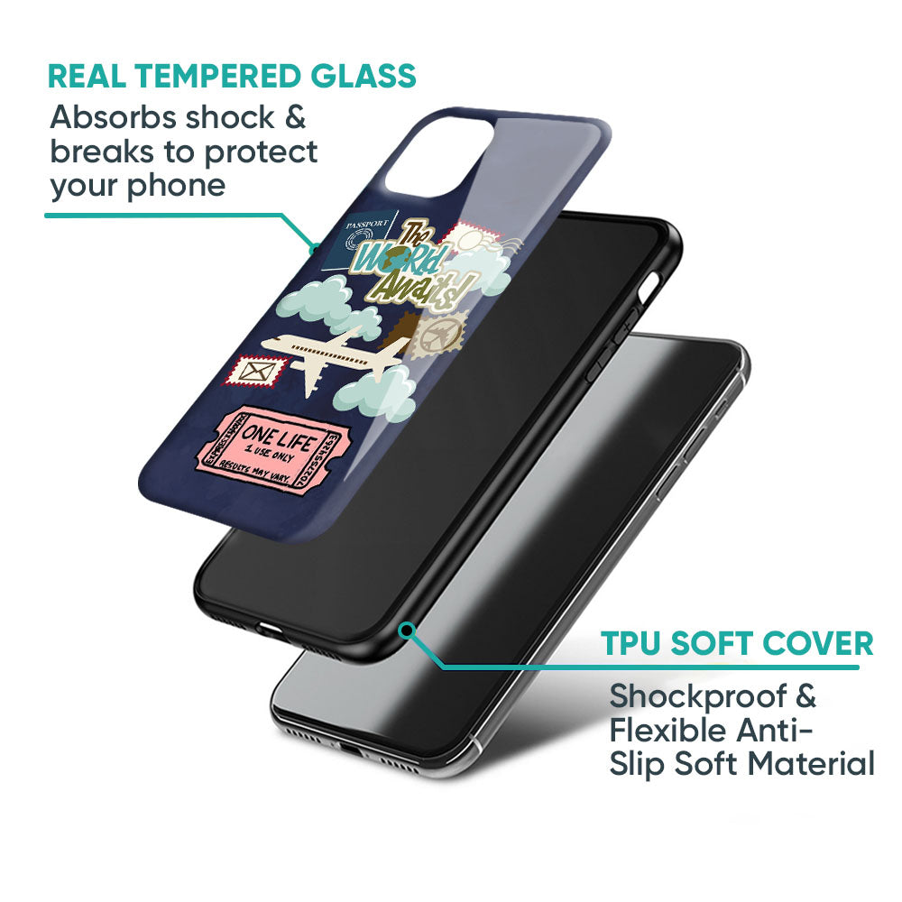 Tour The World Glass Case For Samsung Galaxy M56 5G