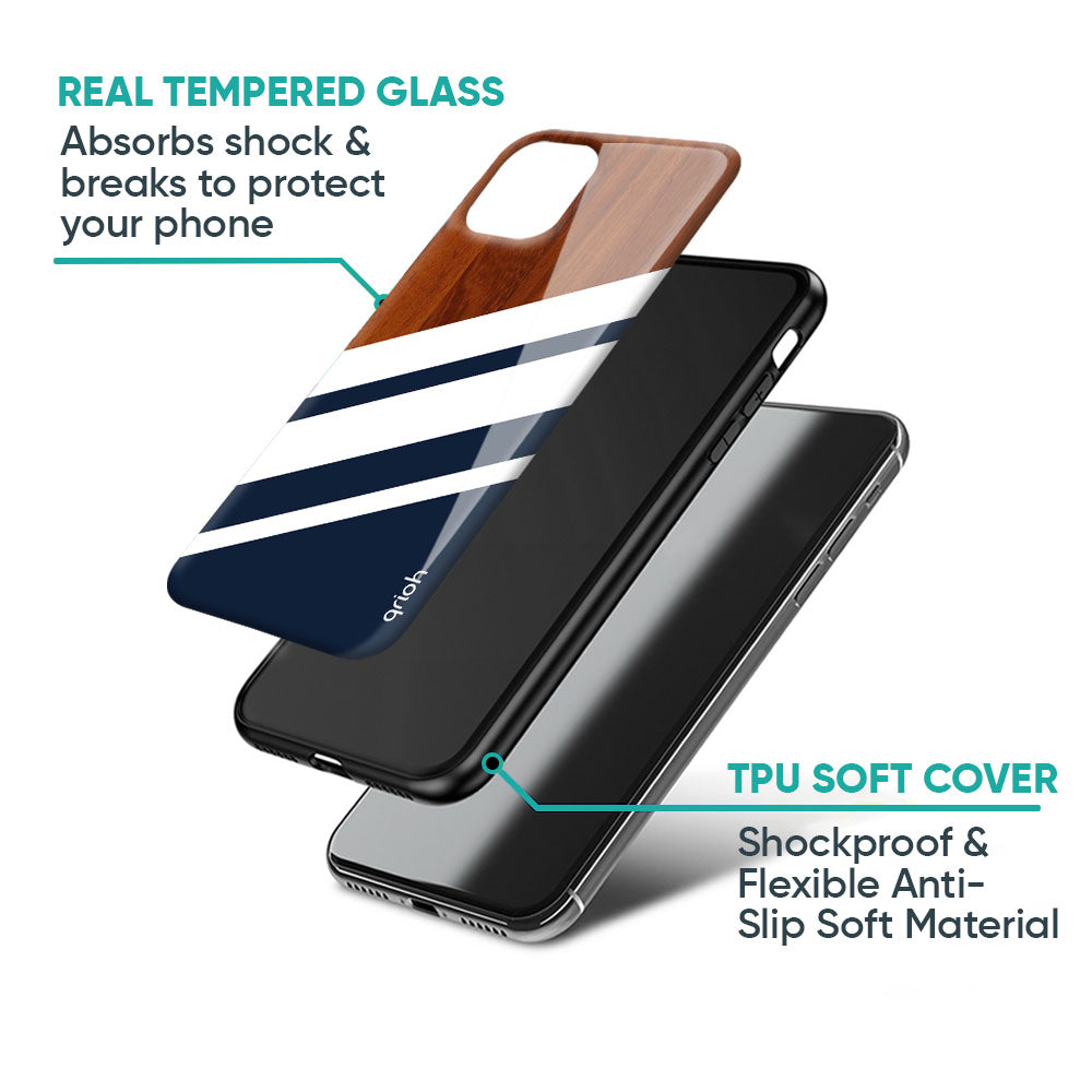 Bold Stripes Glass Case for Oppo K13 Turbo Pro 5G