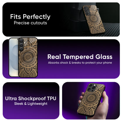 Luxury Mandala Glass Case