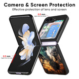 Multicolor Cloudy Smoke Glass Case for Samsung Galaxy Z Flip5 5G