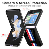 Flag Striped Glass Case for Samsung Galaxy Z Flip5 5G