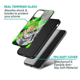 Anime Green Splash Glass Case for Vivo V40e 5G