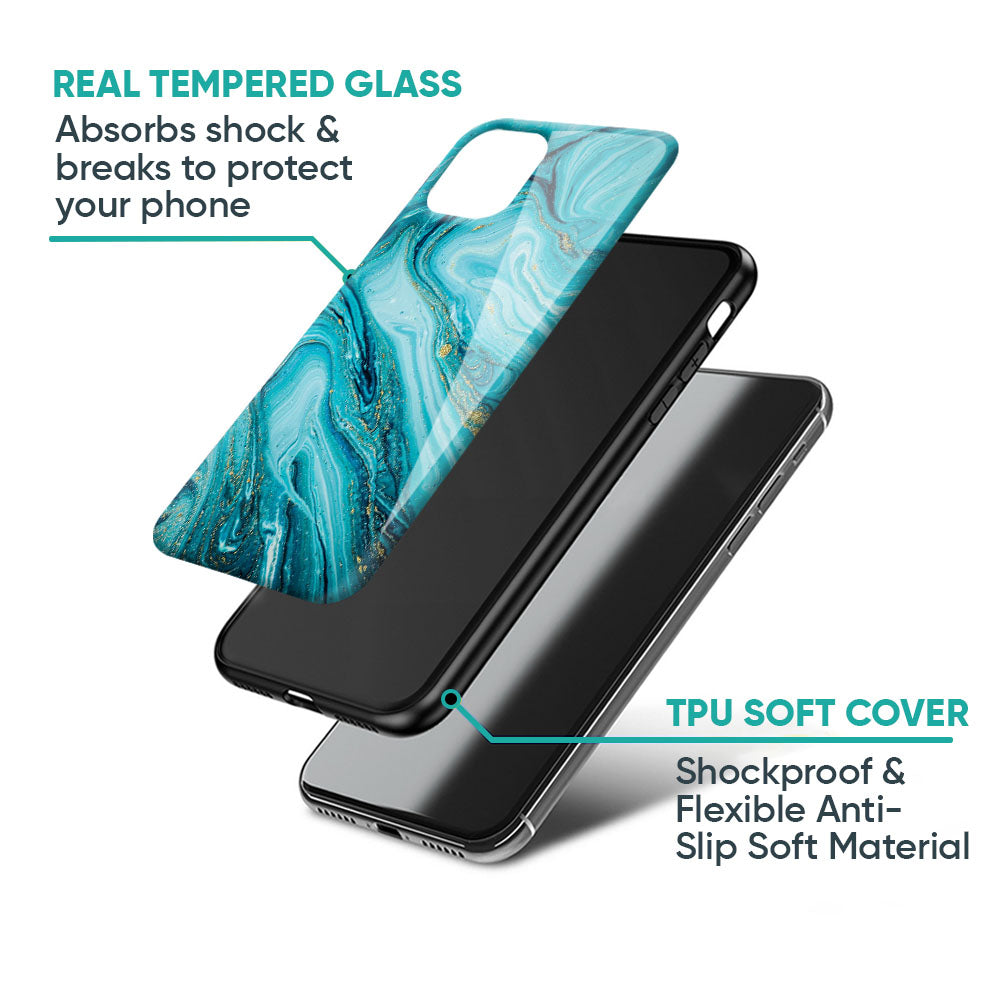 Ocean Marble Glass Case for Oppo K13 Turbo Pro 5G