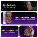 Floral Mandala Glass Case
