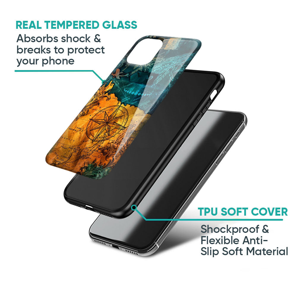 Architecture Map Glass Case for Samsung Galaxy A57 5G