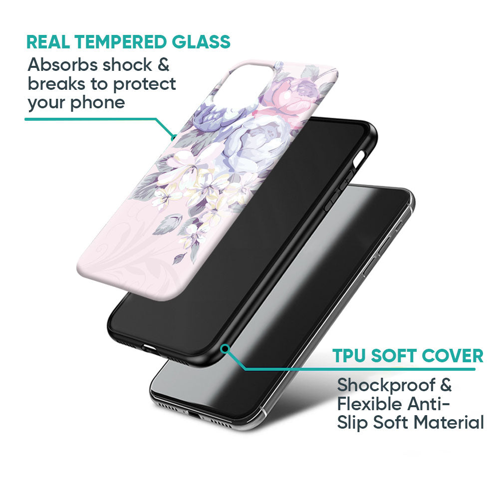 Elegant Floral Glass Case for Oppo K13 Turbo Pro 5G