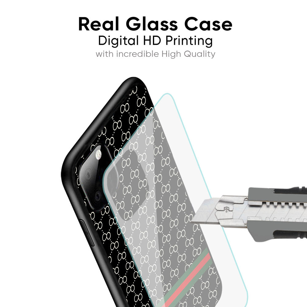 Branded Texture Glass Case for Google Pixel 8A