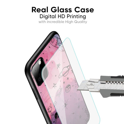 Space Doodles Glass Case for Google Pixel 8