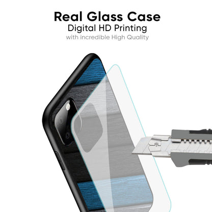 Multicolor Wooden Effect Glass Case for Google Pixel 8A