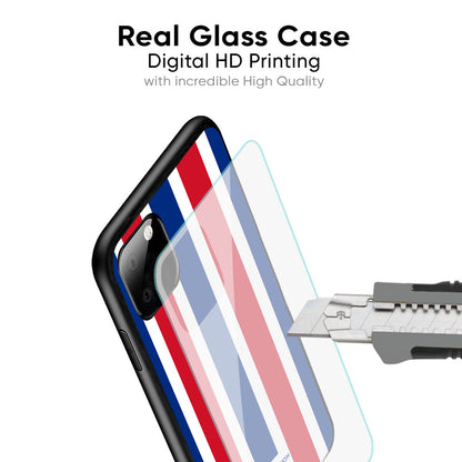 Tricolor Flag Glass Case for Google Pixel 8A