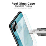 Blue Golden Glitter Glass Case for Google Pixel 9 Pro XL