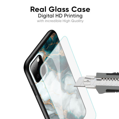 Aqua Green Marble Glass Case for Google Pixel 8A