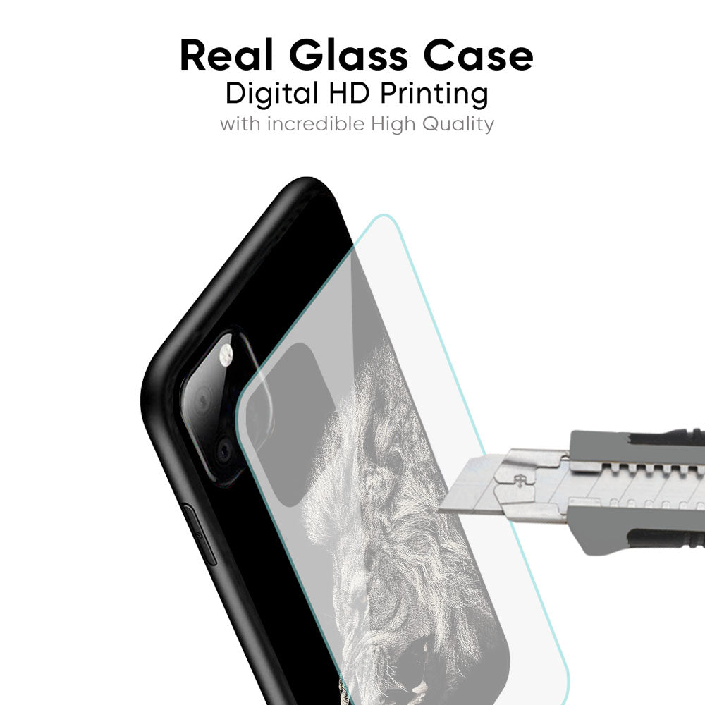 Brave Lion Glass Case for Google Pixel 8A