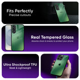 Green Grunge Texture Glass Case