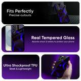 Blue Ring Light Glass Case