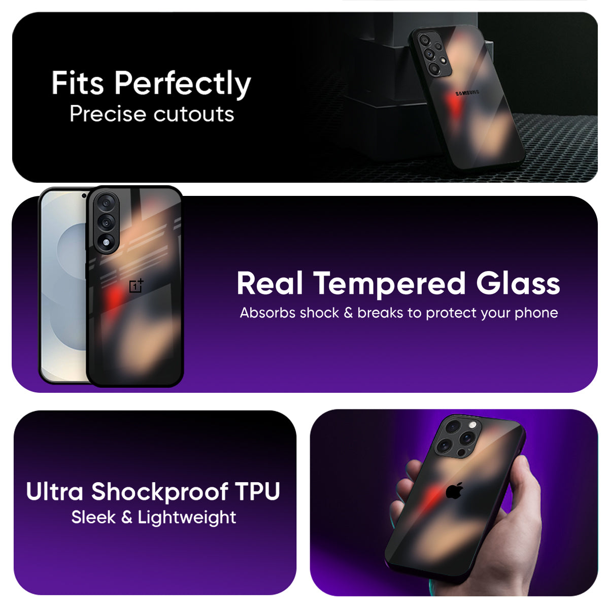 Dark Gradient Glass Case