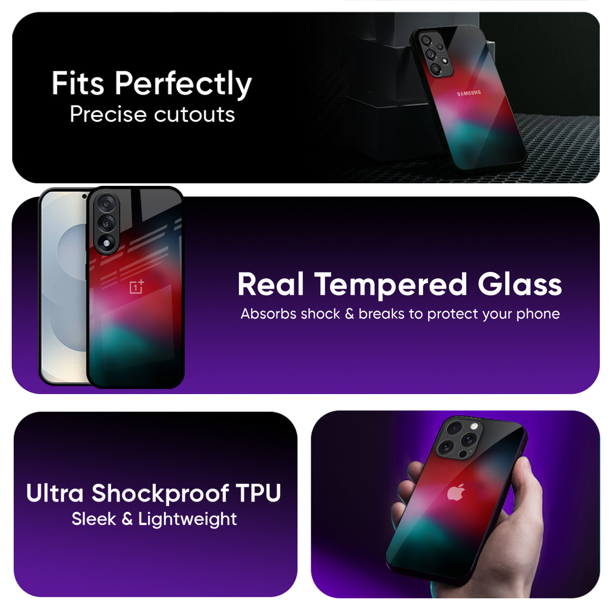 Mystere Red Glass Case