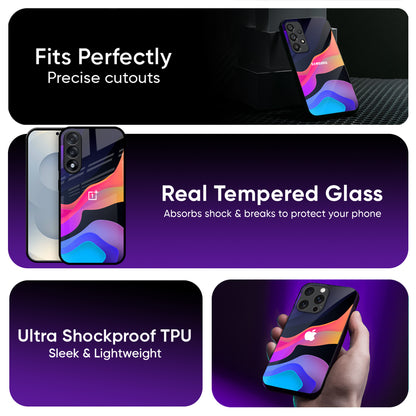 Colorful Fluid Glass Case