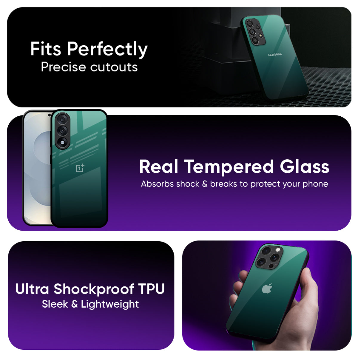 Palm Green Glass Case
