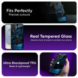 Polygonal Blue Box Glass Case