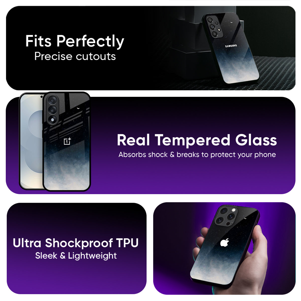 Aesthetic Sky Glass Case