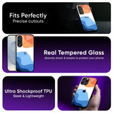 Wavy Color Pattern Glass Case