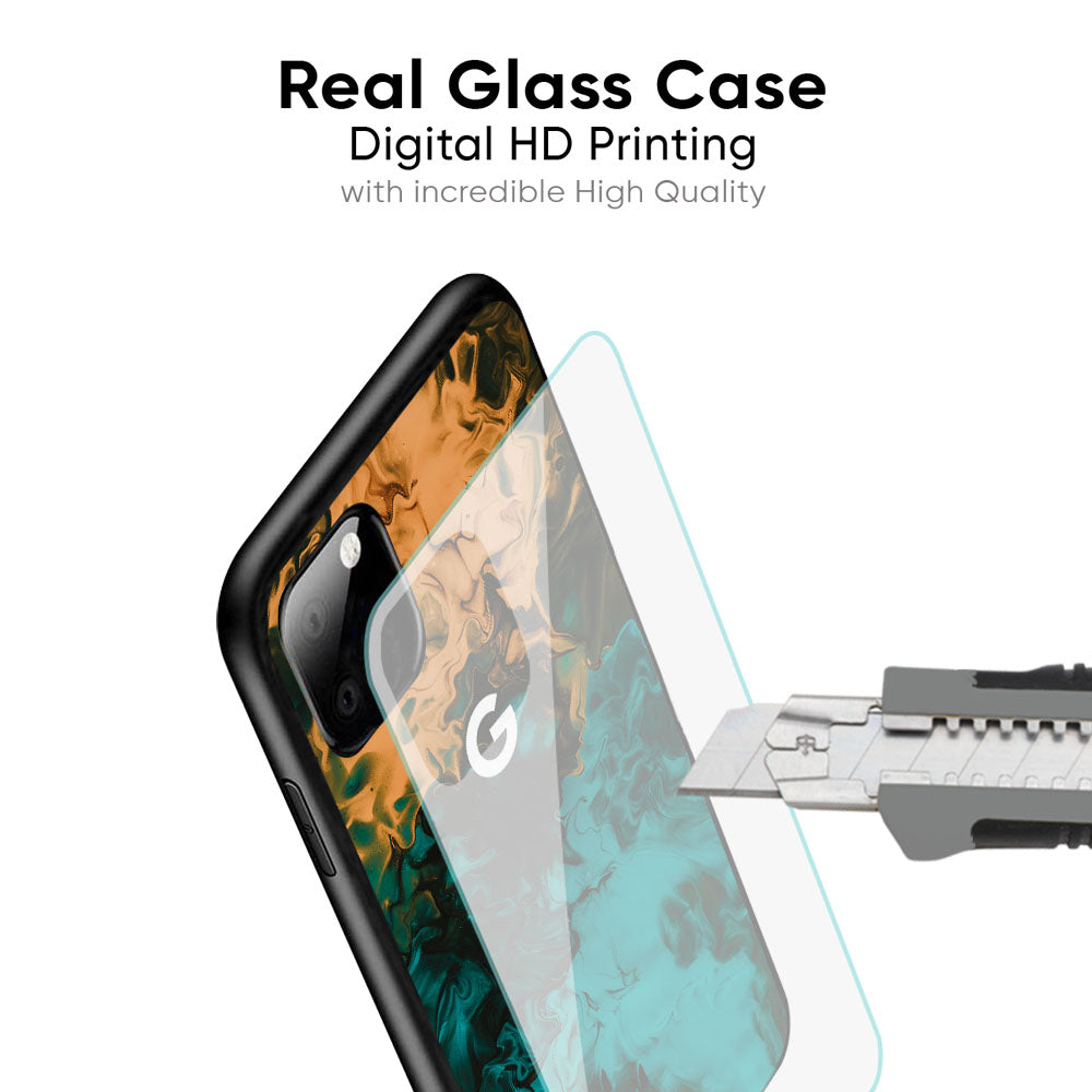Watercolor Wave Glass Case for Google Pixel 9 Pro