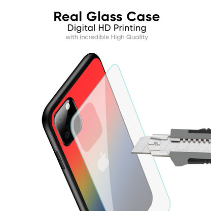 Rainbow Gradient Glass Case for iPhone 16 Pro Max