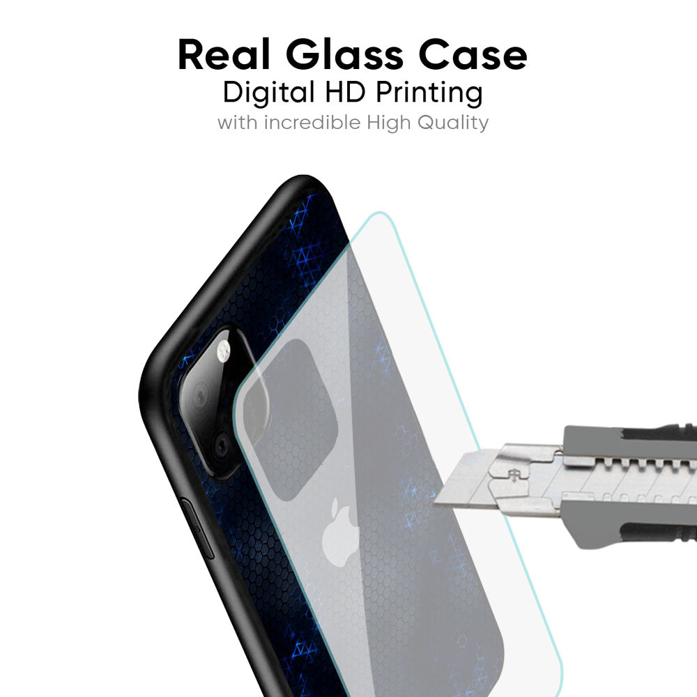 Blue Hues Glass Case for iPhone 16 Pro Max