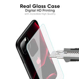 Red Thunder Glass Case for iPhone 16