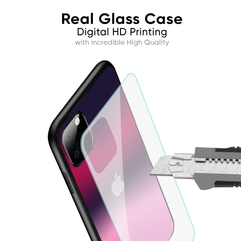 Pink Burn Gradient Glass Case for iPhone 16 Pro Max