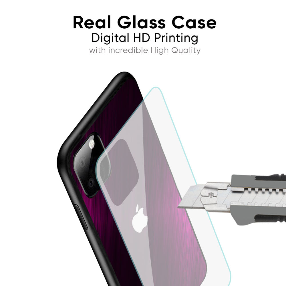 Pink Hairline Glass Case for iPhone 16 Pro Max