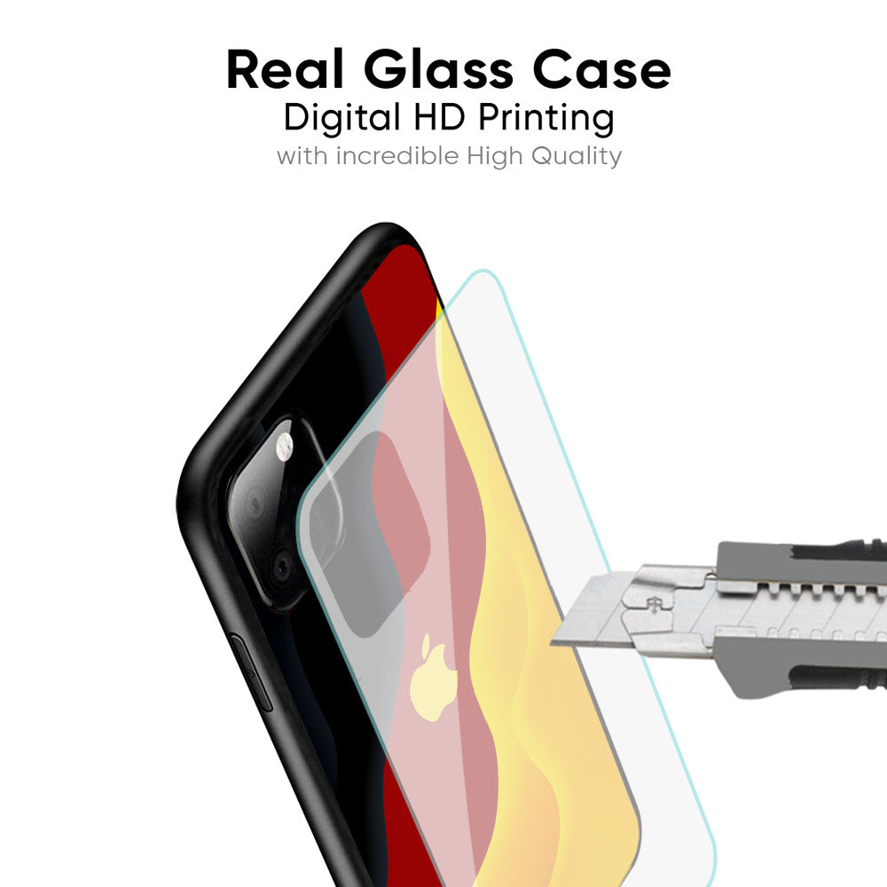 Carnelian Gold Glass Case for iPhone 16 Pro Max