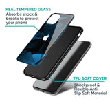 Polygonal Blue Box Glass Case For Apple iPhone 17e