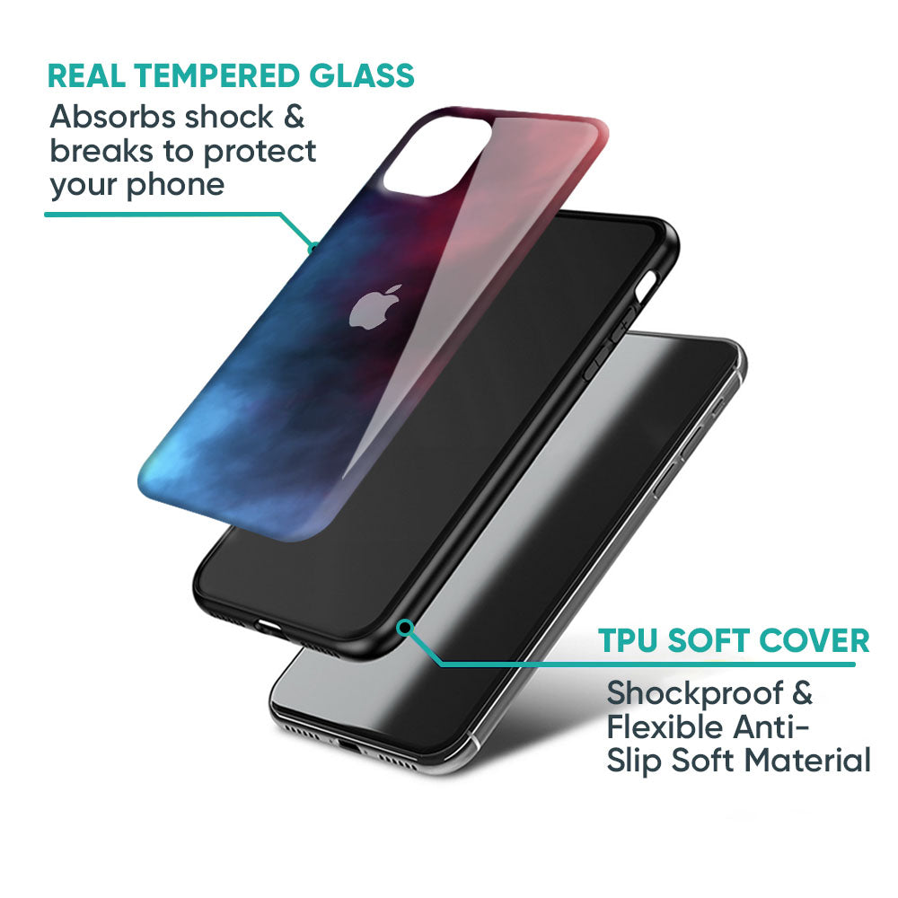 Smokey Watercolor Glass Case for iPhone 17