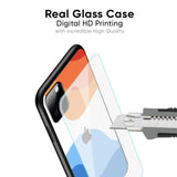Wavy Color Pattern Glass Case for iPhone 14 Pro Max