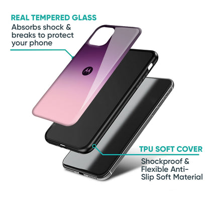 Purple Gradient Glass case for Motorola Edge 60 Pro