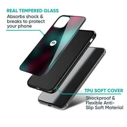 Dark Gradiant Glass Case for Motorola G75 5G