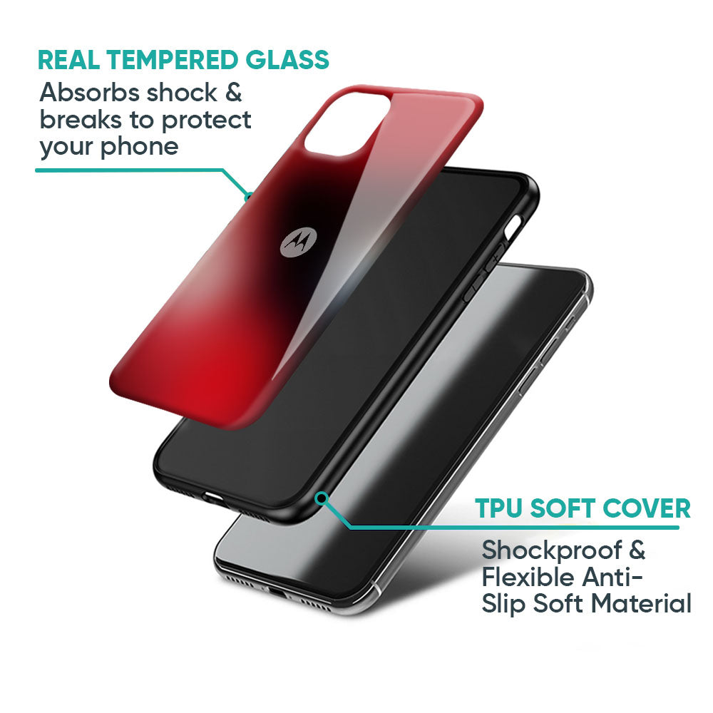 Red Garnet Glass Case for Motorola Edge 70 Fusion 5G