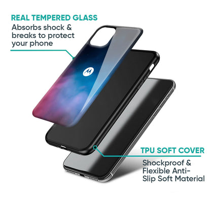 Cloudy Galaxy Glass Case for Motorola Edge 70 Pro 5G