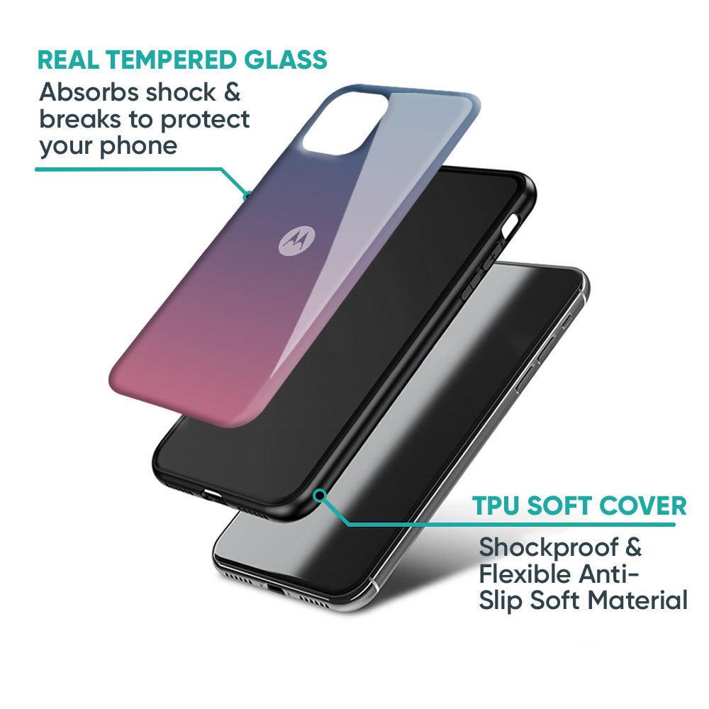 Pastel Gradient Glass Case for Motorola G75 5G