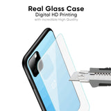 Wavy Blue Pattern Glass Case for OnePlus 12R 5G