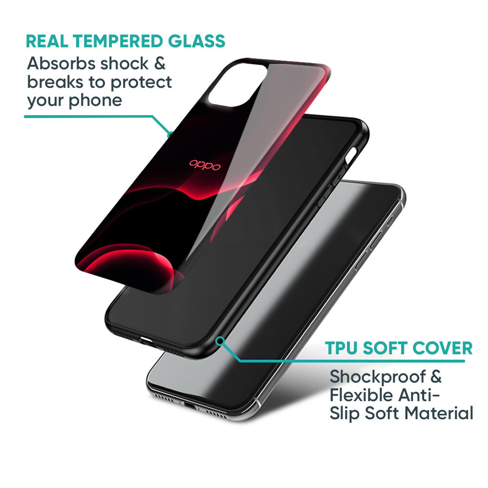 Red Thunder Glass Case for Oppo K13 Turbo Pro 5G