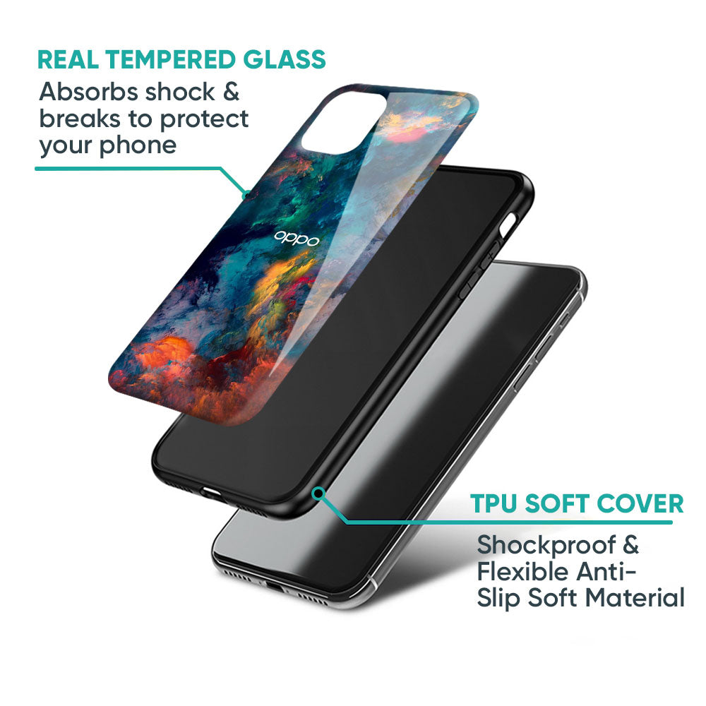 Colored Storm Glass Case for Oppo F29 Pro 5G