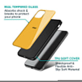 Fluorescent Yellow Glass case for Poco X7 5G